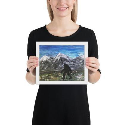 Bigfoot Framed print [8x10 inches]