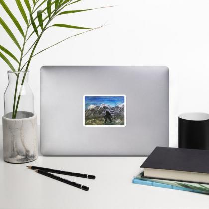 Bigfoot Yeti Decal [5.5x5.5], Die C..