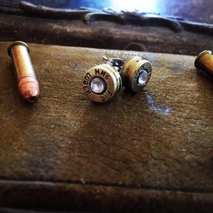 Stud Earrings, Bullet Jewelry,bullet Earrings,..