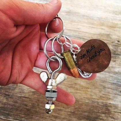 I'm Nuts About You Keychain For Men..