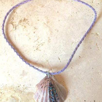 Boho Feather Shell Necklace Necklace Surfer Beach..