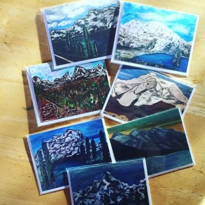 Mountain Inspired Card Set of 7 Lov..